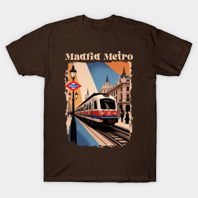 Madrid Metro T-Shirt by BAJAJU